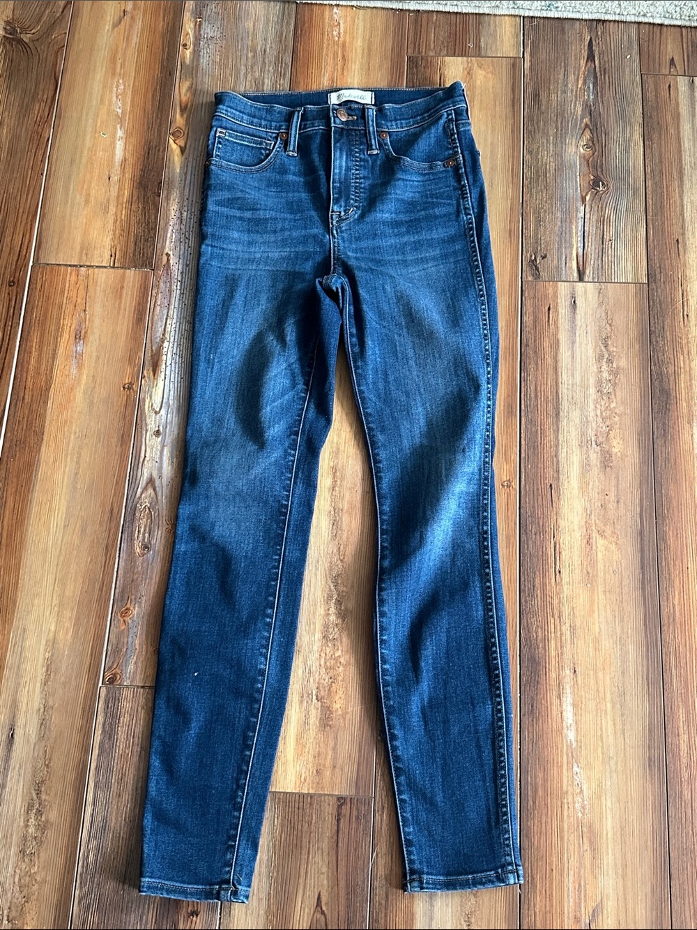 Madewell Indigo Stretch Skinny Jeans 10" High Rise